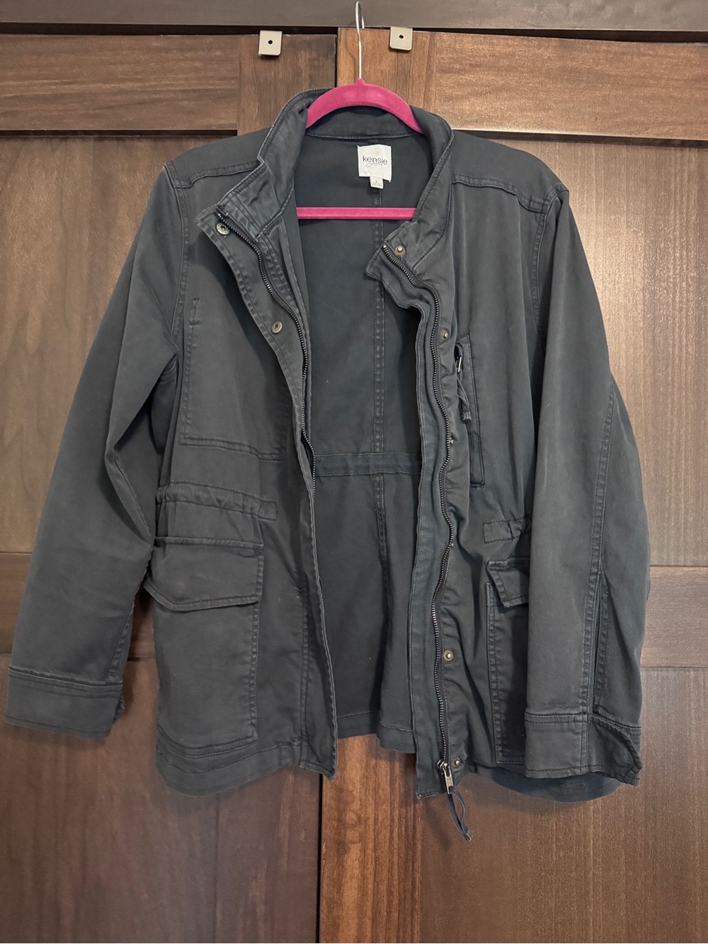 Kensie Utility Jacket in Navy Blue